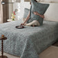 Leopard Print Double Layer Cotton Gauze Coverlet