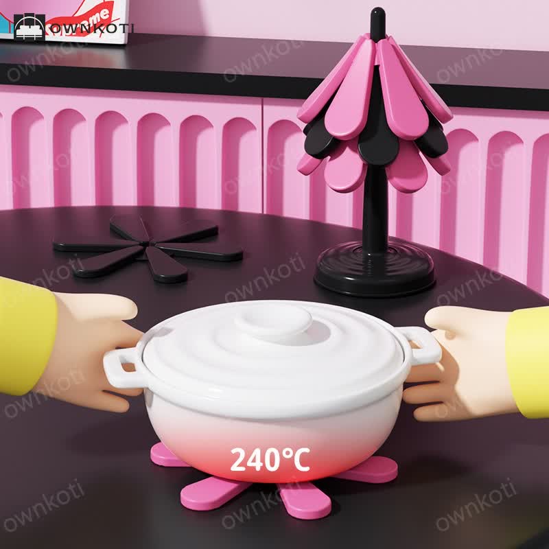 Gradient Color Silicone Heat Insulation Placemat