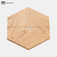 Hexagon Shape Wooden Placemat Coaster