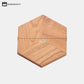 Hexagon Shape Wooden Placemat Coaster