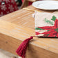 Jacquard Christmas Floral Table Runner