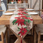 Jacquard Christmas Floral Table Runner