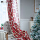 Christmas Festive Cotton Semi-shading Curtain