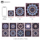 Mandala Peel and Stick Wall Sticker (10PCS)