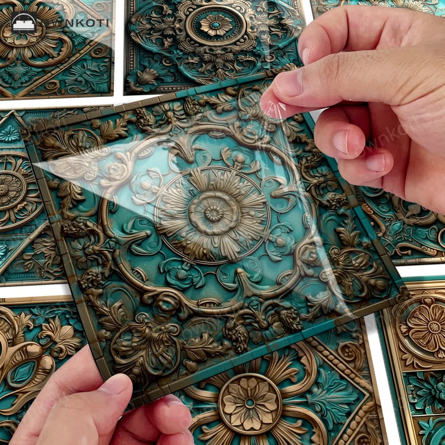 Vintage Mandala Waterproof Tile Stickers (10PCS)