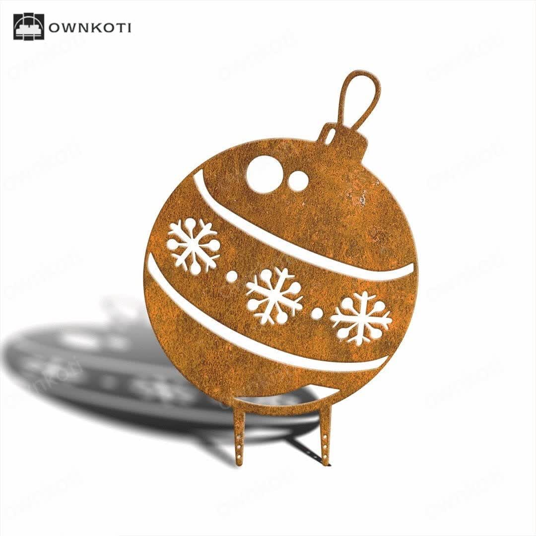 Christmas Motif Rusty Home Decor Ornament