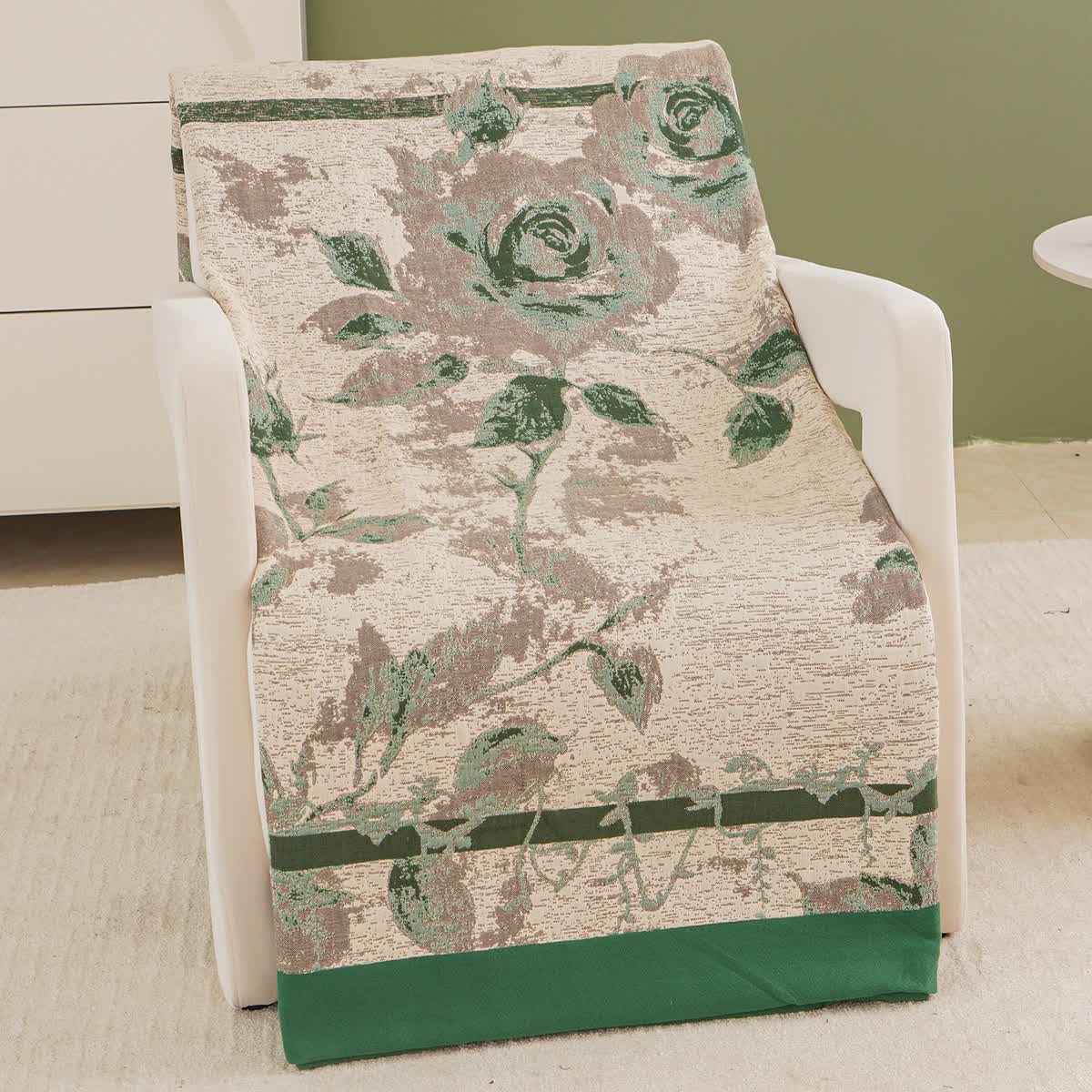 Cotton Gauze Rose Print Comfy Quilt - image 4