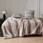 Gradient Luxurious Ostrich Feather Throw Blanket - Brown - 79"W x 90"L - image 5