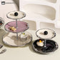 Multi-layer Ceramics Table Cupcake Stand