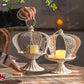 Crown Shape Metal Candle Holder Stand