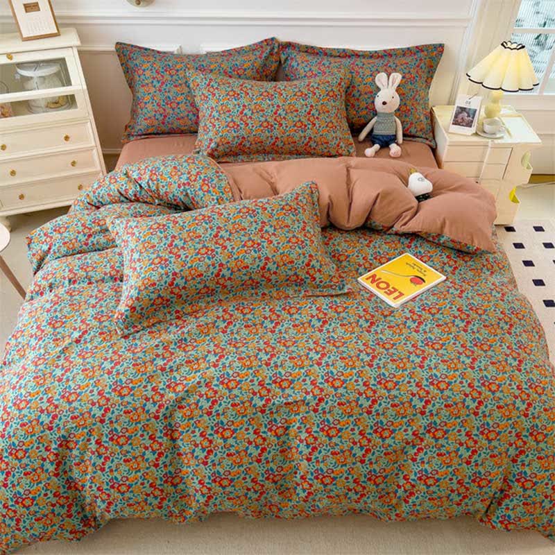 Bright Floral Print Comfy Bedding Collection