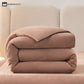 Solid Color Warm Duvet Cover Comforter Set