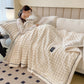 Ownkoti Plaid Texture Soft  Fleece Throw Blanket - image 7