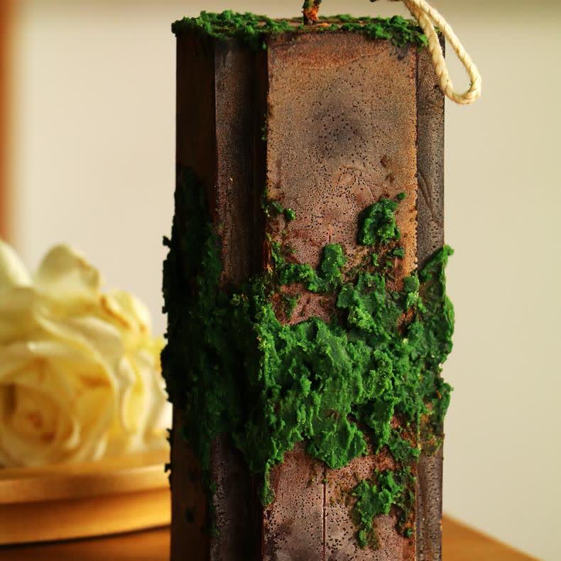 Green Hills & Moss Art Ornament Scented Candle - Woody - Cross: 1.97" x 5.91" - image 10