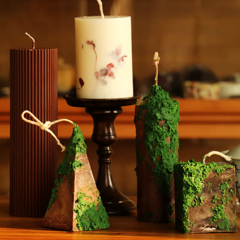 Green Hills & Moss Art Ornament Scented Candle - image 1