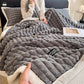 Plaid Texture Soft  Fleece Throw Blanket