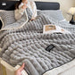 Plaid Texture Soft  Fleece Throw Blanket