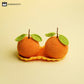 Pair Of Oranges Woven Home Decor Ornament