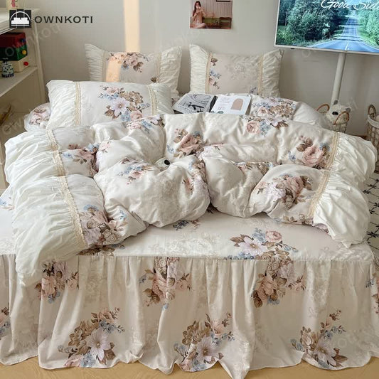 Retro Princess Style Pure Cotton Bedding Set (4PCS)