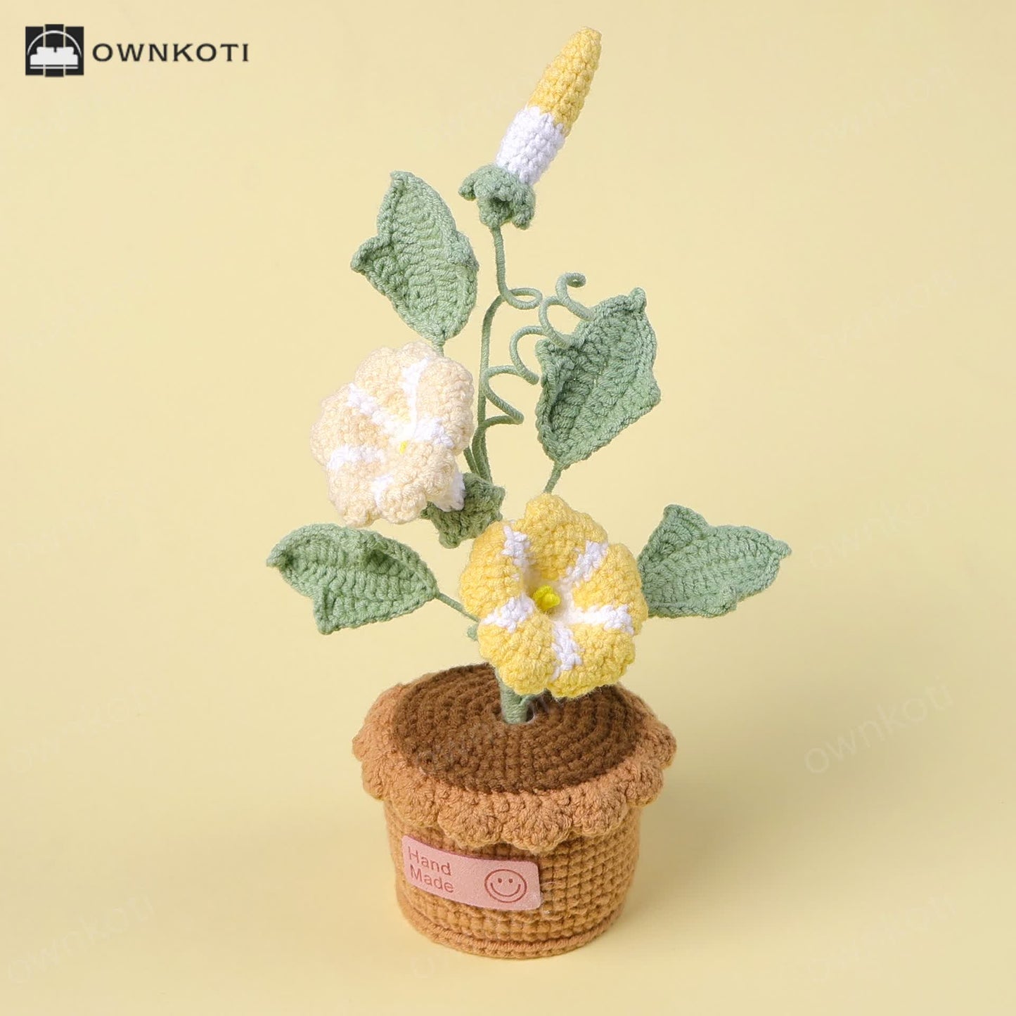 Morning Glory Potted Woven Ornament