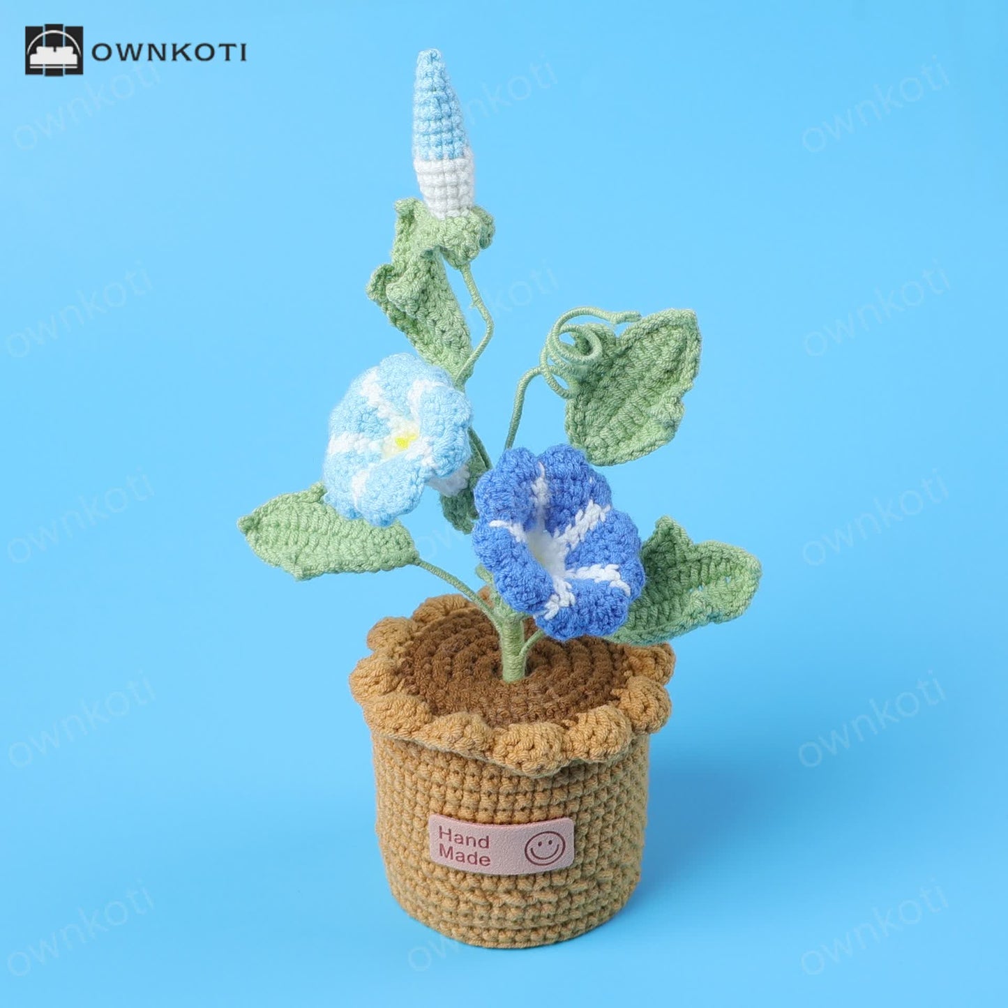 Morning Glory Potted Woven Ornament