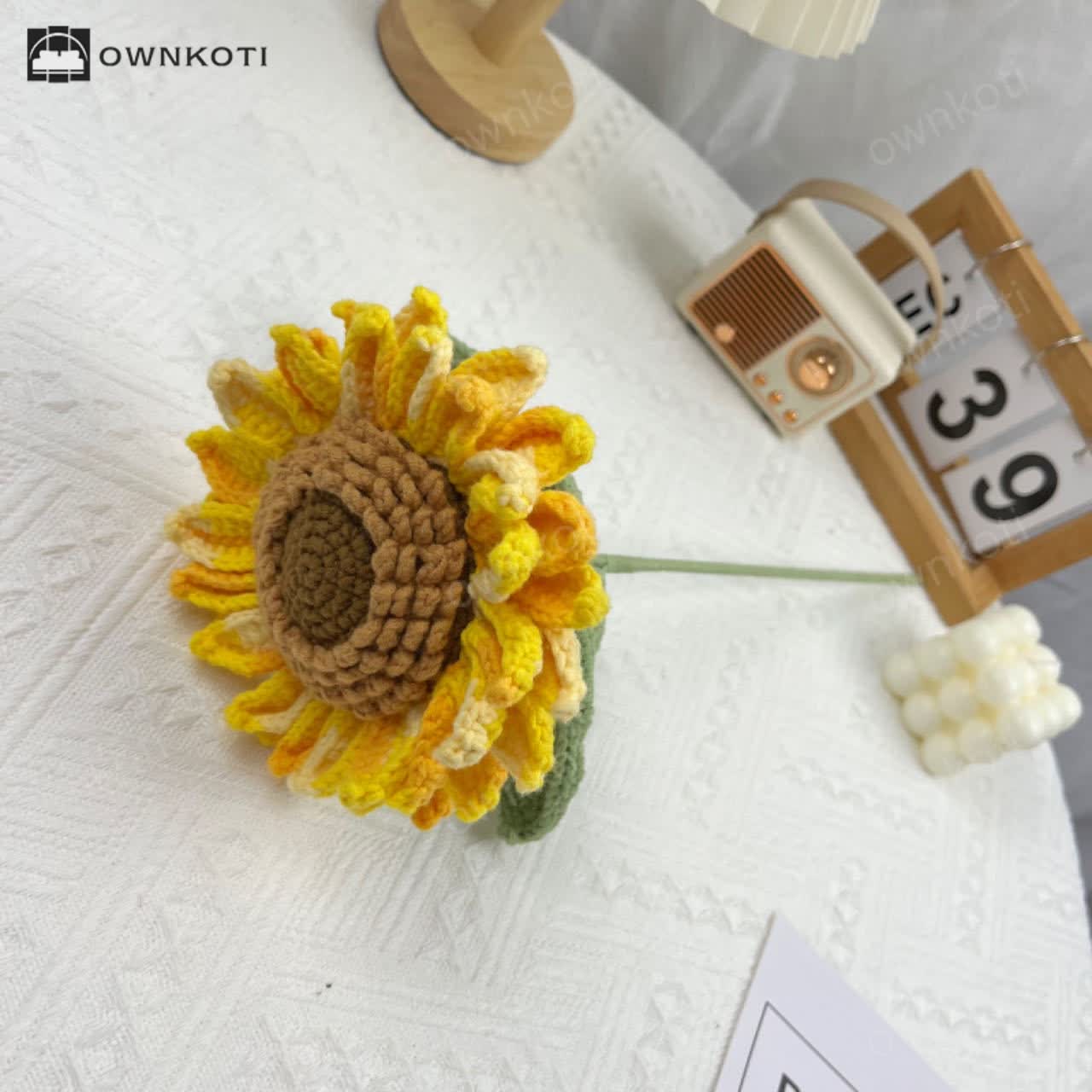 Farmhouse Woven Sunflower Bouquet Ornament