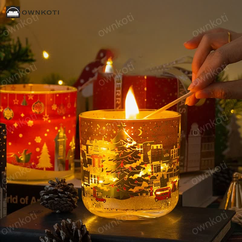 Creative Glowing Christmas Aromatherapy Candle Gift