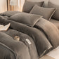Solid Color Warm Duvet Cover Comforter Set - image 16