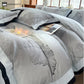 Luxurious Brushed Cotton Floral Bedding Set(4PCS)