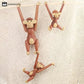 Solid Wood Movable Puppet Monkey Ornament