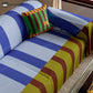 Vintage Striped Soft Sofa Cover