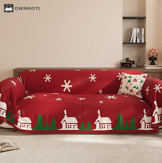 Christmas Festive Soft Anti-slip Sofa Cover