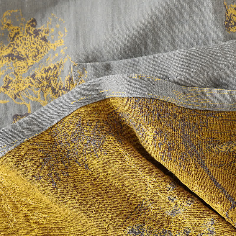 Ownkoti Neutral Landscape Kimono Cotton Pajama Set - image 7