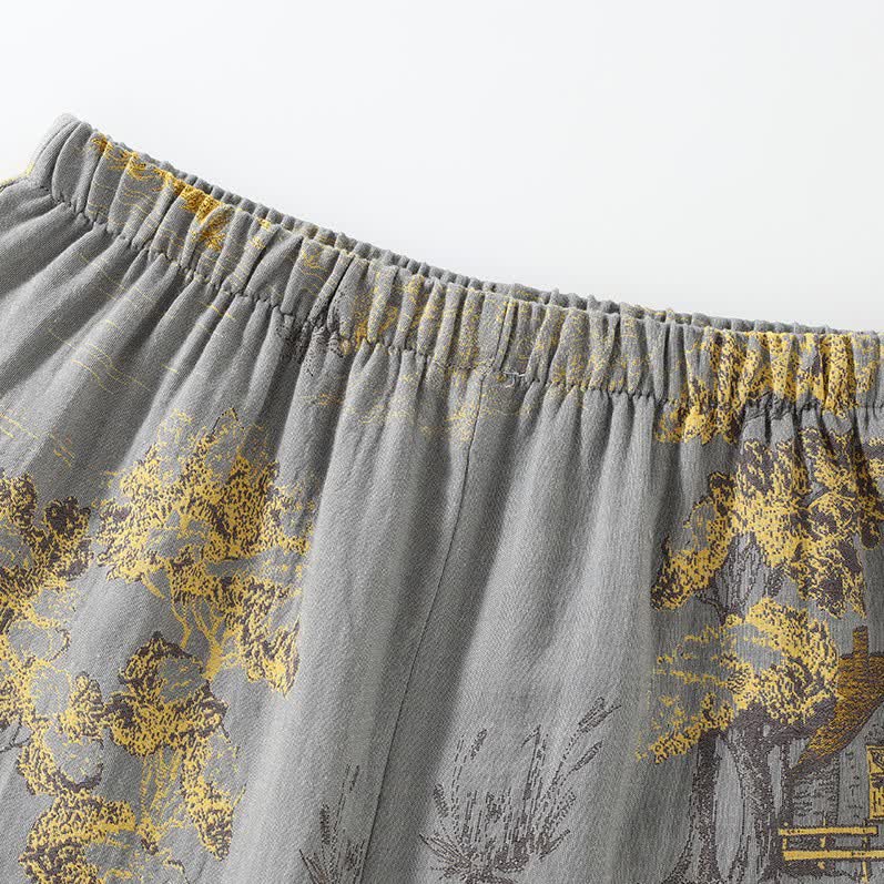 Ownkoti Neutral Landscape Kimono Cotton Pajama Set - image 8