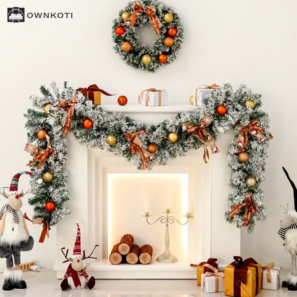 Christmas Garland Wreath Home Decor