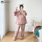 Plus-size Bright Cotton Gauze Pajama Set