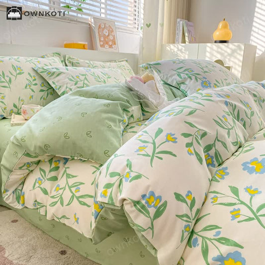 Refresh Floral Pure Cotton Bedding Set(4PCS)