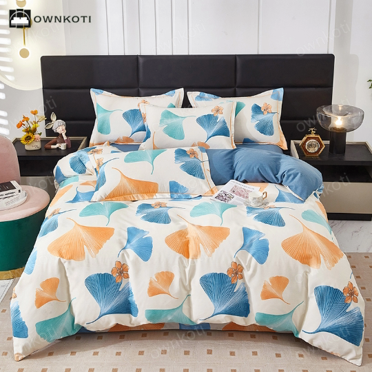 Cotton Rural Ginkgo Leaf Bedding Set(4PCS)