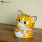 Cute Cat Creative Hand-painted Ceramic Vase