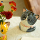 Cute Cat Creative Hand-painted Ceramic Vase