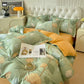 Brushed Cotton Ginkgo Leaf Bedding Set(4PCS)