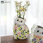 Creative Hand-painted Cat-shaped Ceramic Vase