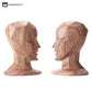 Human Head Sculpture Bookend Furniture Decoration