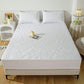 Waterproof Solid Color Quilted Fitted Sheet - White - 2pcs Pillowcases - 19" x 29" - image 2