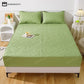 Waterproof Solid Color Quilted Fitted Sheet