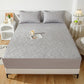 Waterproof Solid Color Quilted Fitted Sheet - Light Gray - 2pcs Pillowcases - 19" x 29" - image 16