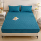 Waterproof Solid Color Quilted Fitted Sheet - Peacock Blue - 2pcs Pillowcases - 19" x 29" - image 9