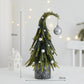 Christmas Tree Potted Home Decoration  - Green & Silver - 2PCS - 5.91" x 11.8" - image 13