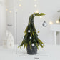 Christmas Tree Potted Home Decoration  - Green & Silver - 2PCS - 5.51" x 9.84" - image 12