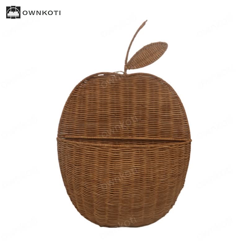 Rattan Woven Fruit Shaped Wall Basket